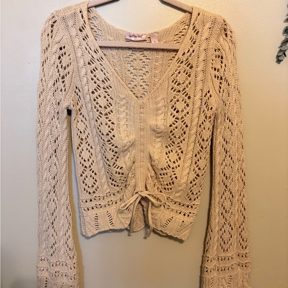 Women's Cream Knit Sweater